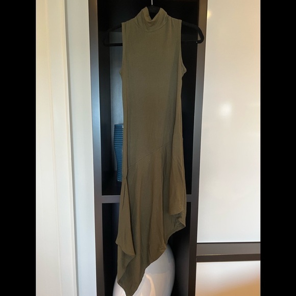 NWT long green cotton dress - Picture 1 of 2